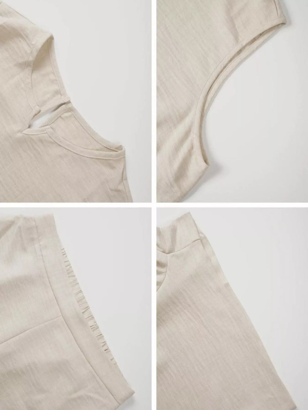 Sleeveless Top and Shorts Casual Set