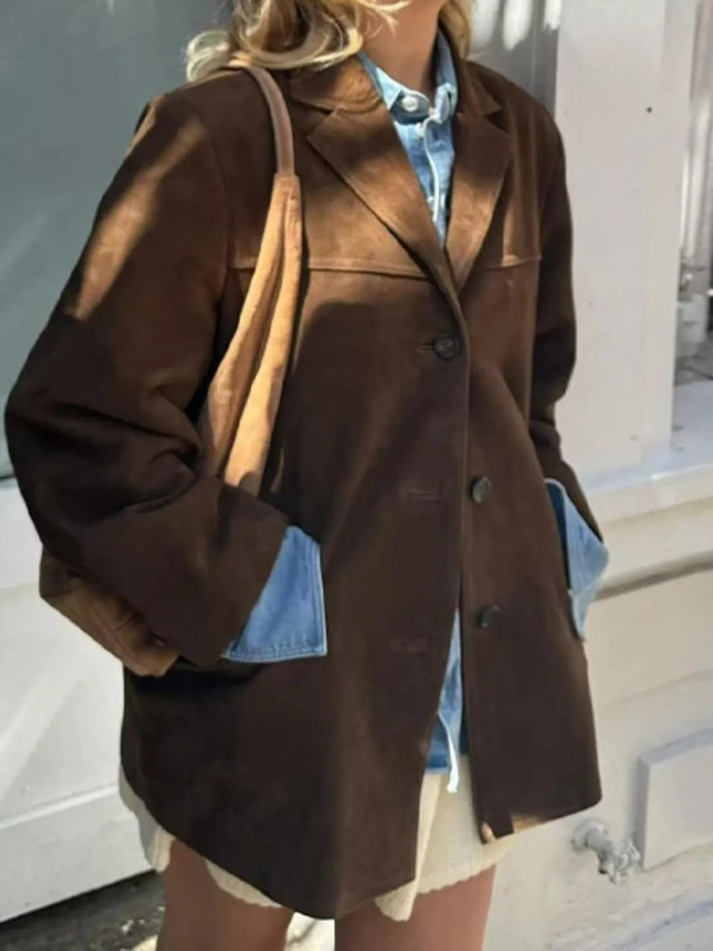 Button Up Long Sleeve Outerwear