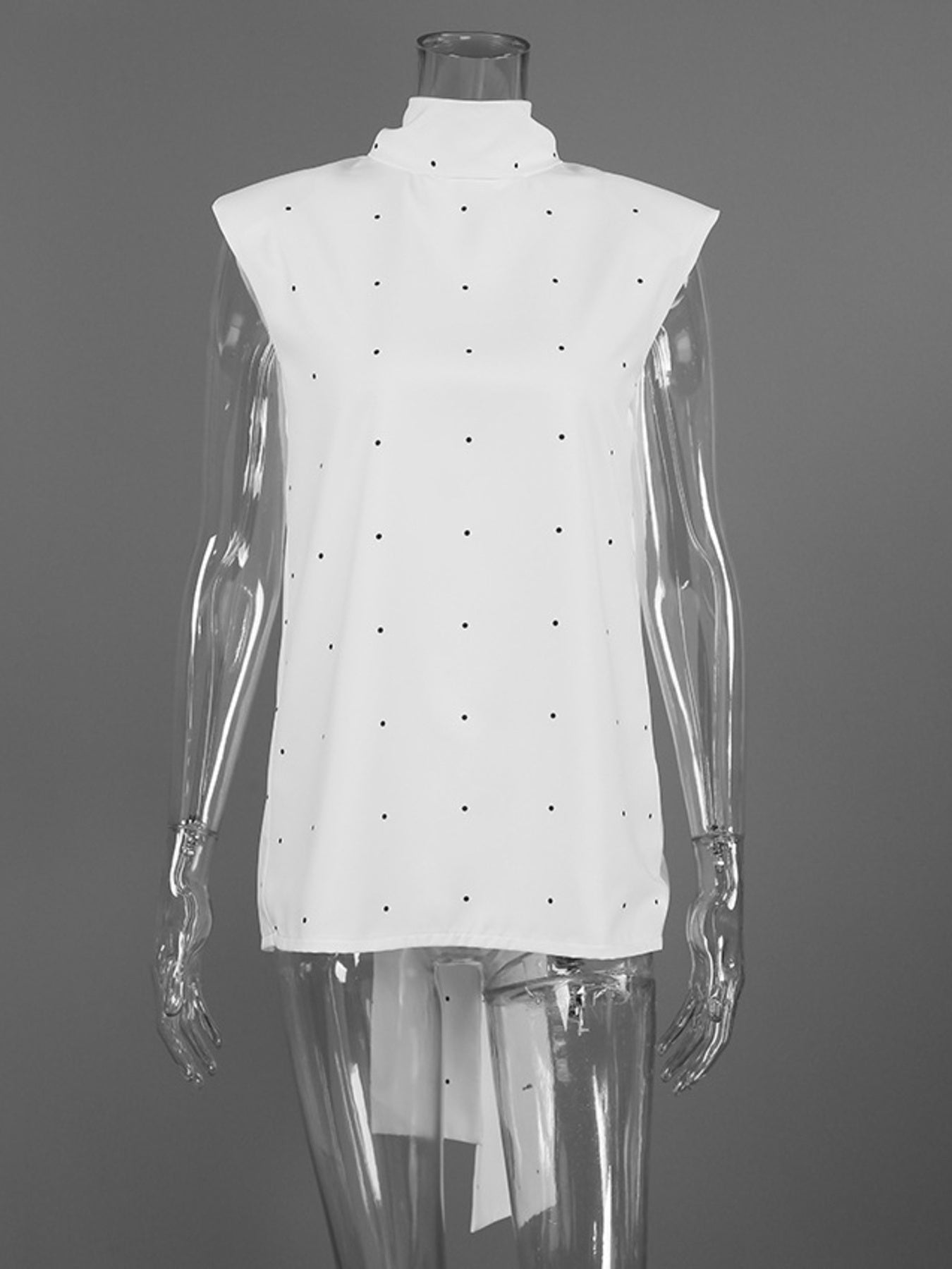 Polka Dot High Neck Tank