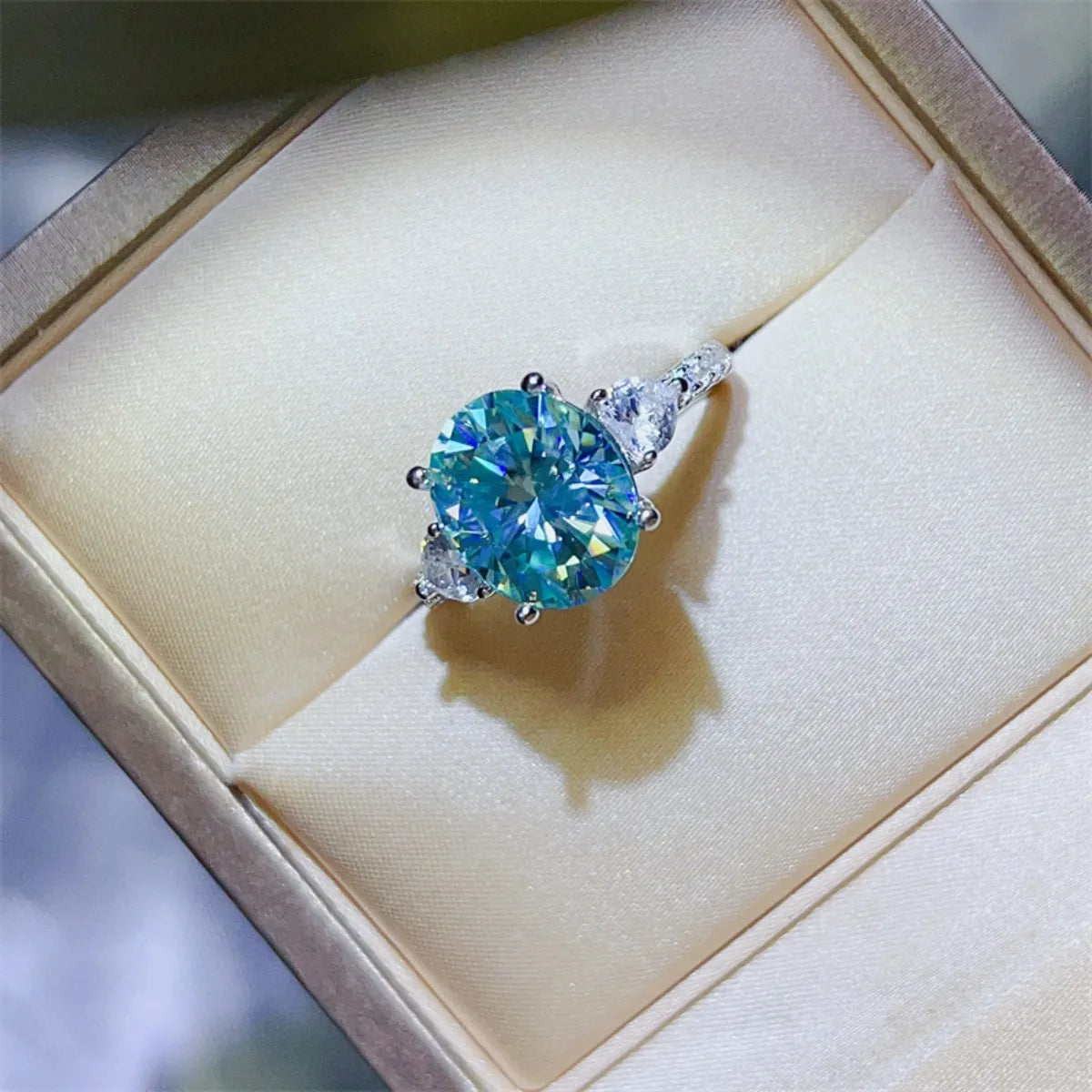 5 Carat Moissanite 925 Sterling Silver Ring
