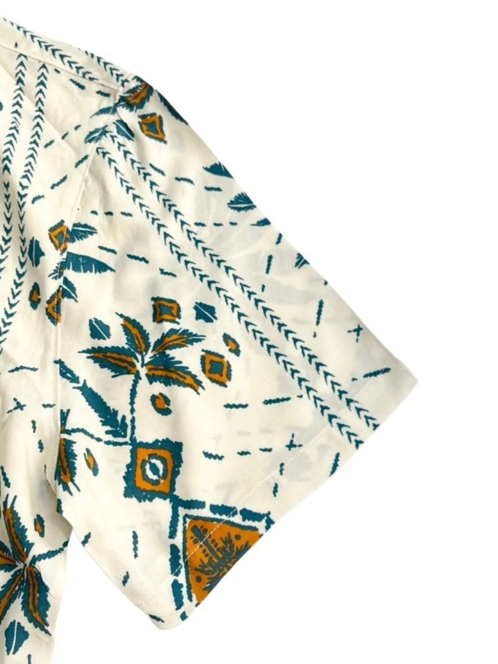 Men's Full Size Button Down Tropical Printed Shirt Plus Size