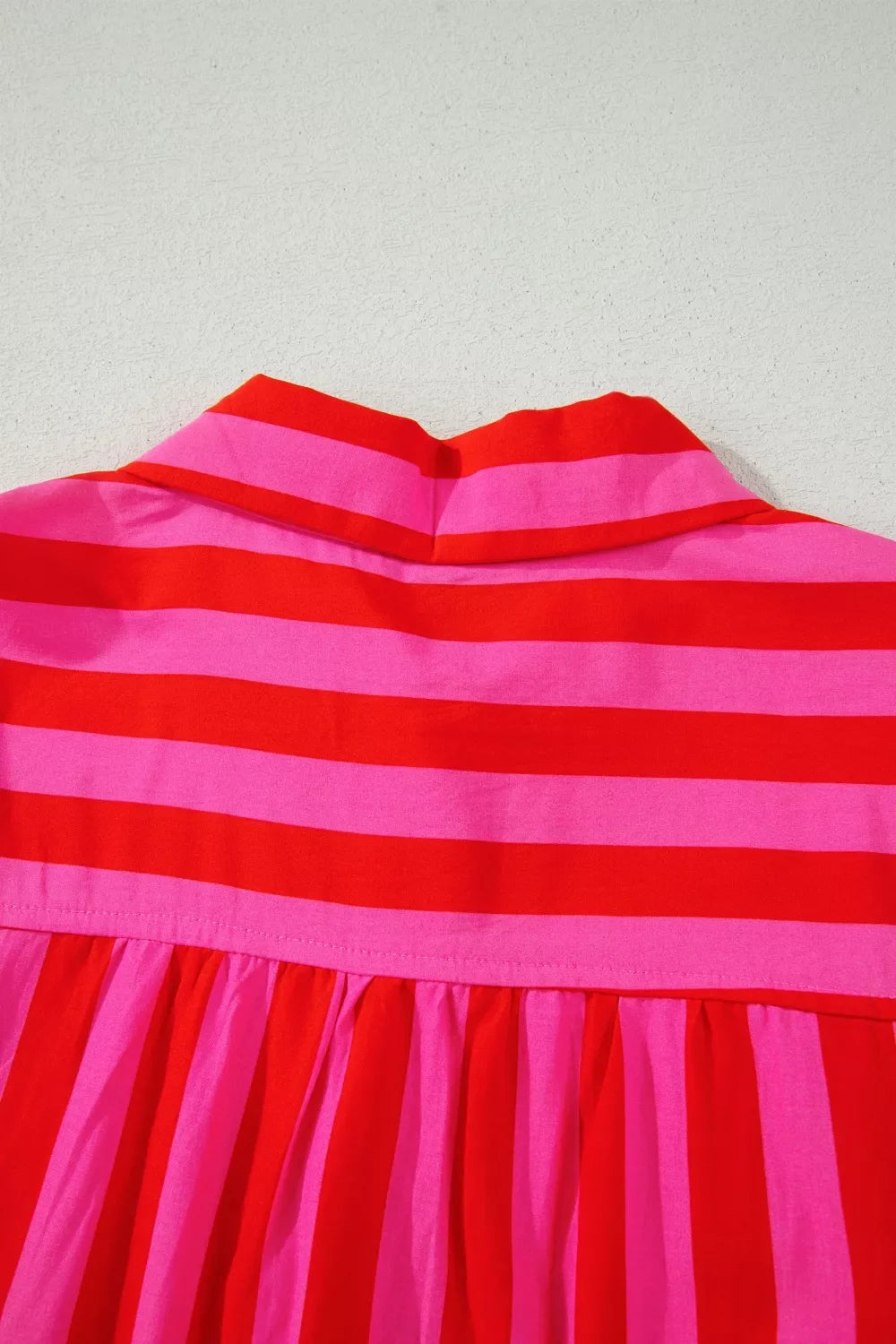 Stripe Puff Sleeve Blouse