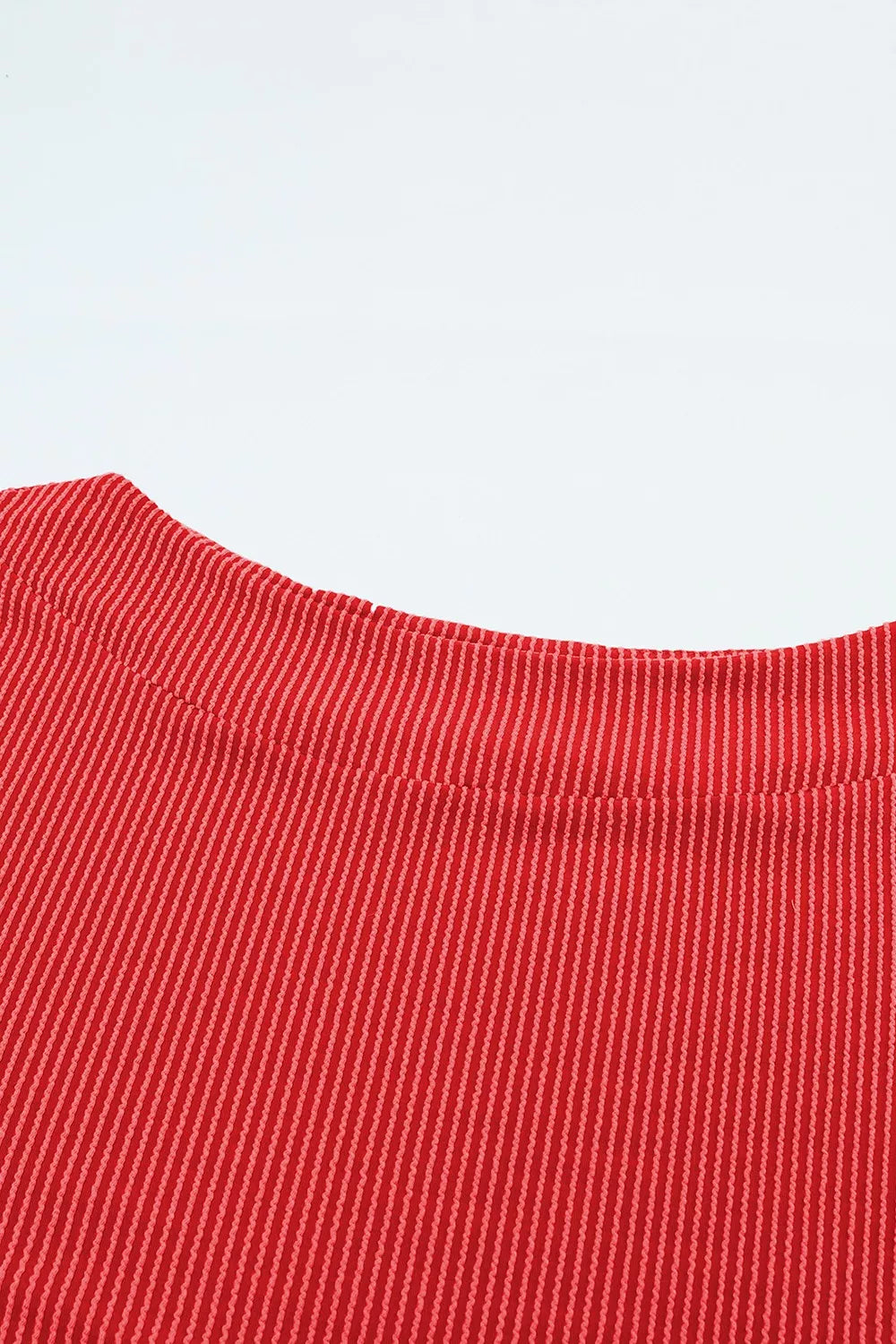 Ribbed Knit Off-Shoulder Blouse