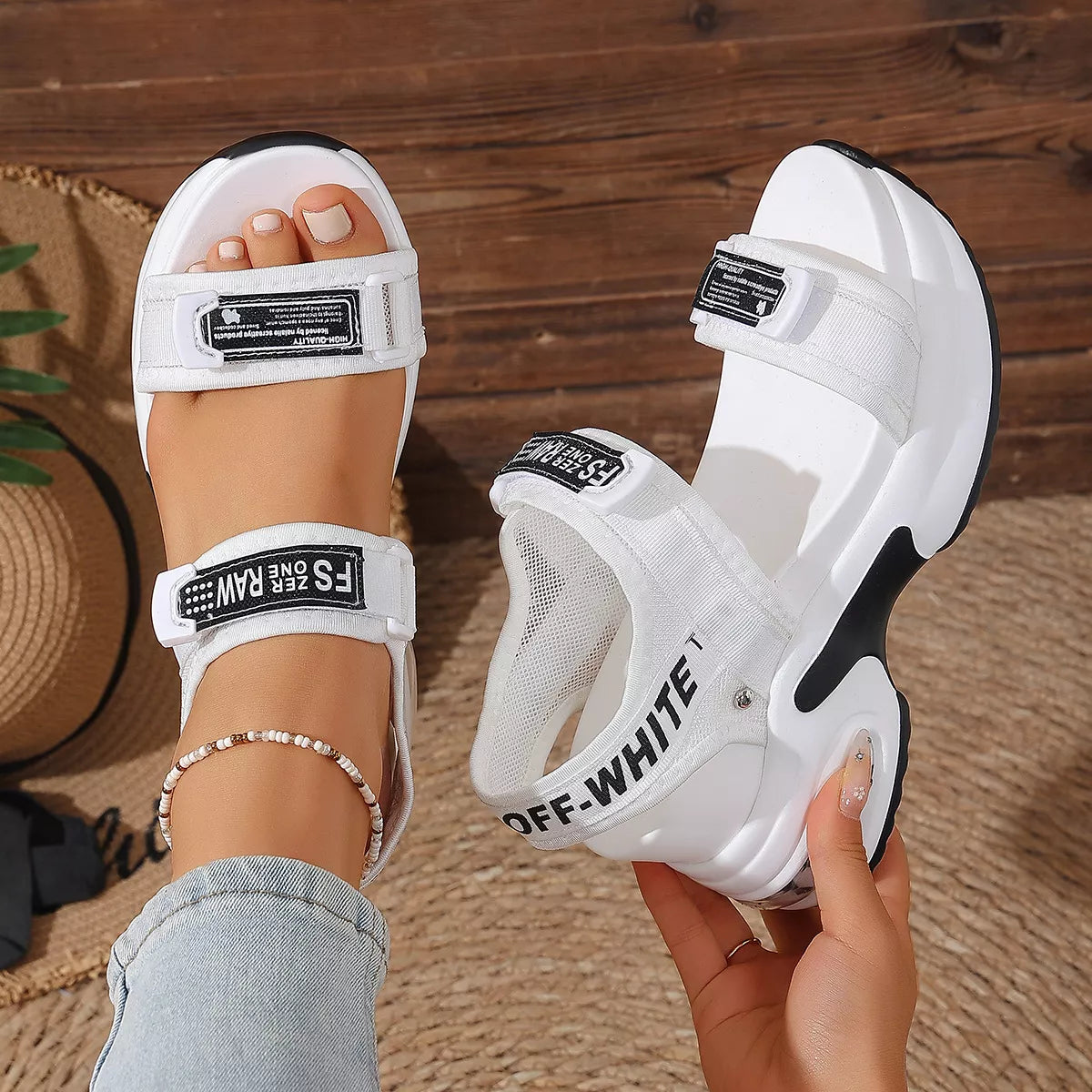 Open Toe Wedge Sandals