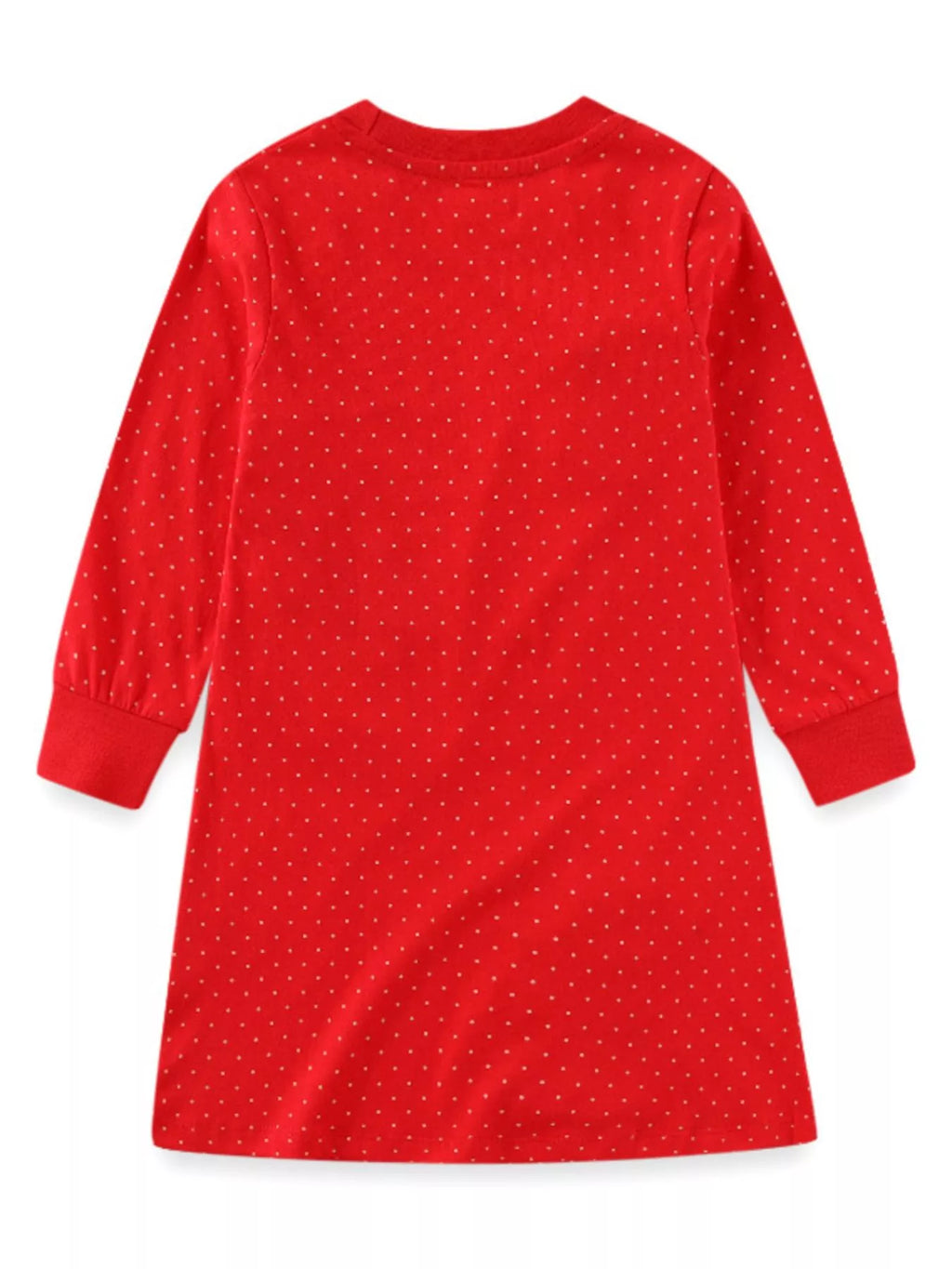 Children's Animal Applique Long Sleeve Dress