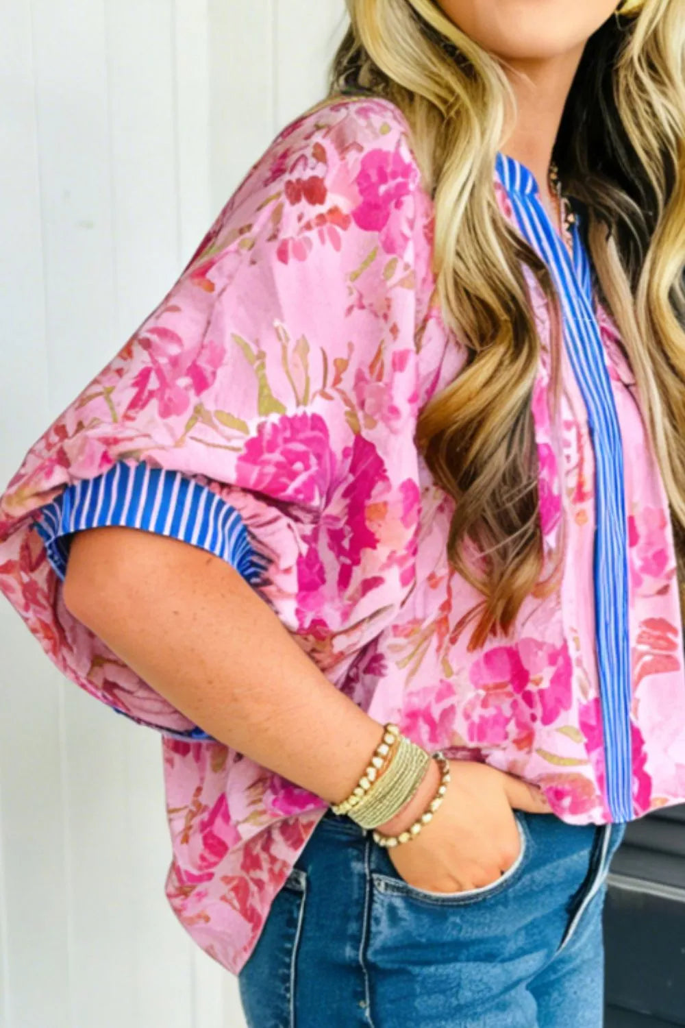 Floral Print Relaxed Fit Blouse