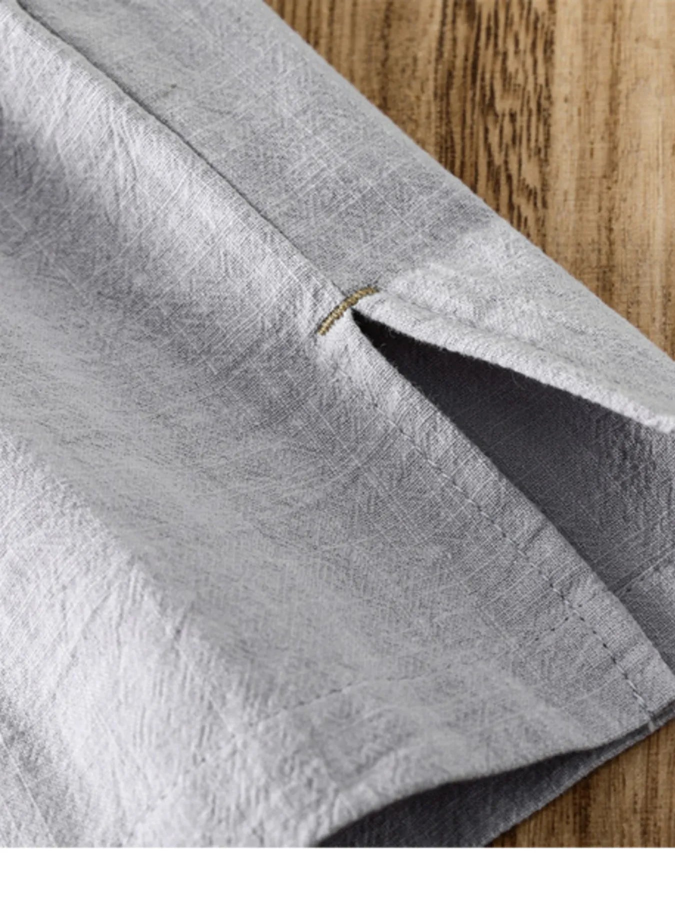 Men's Plus Size Short Sleeve Button Detail Blouse