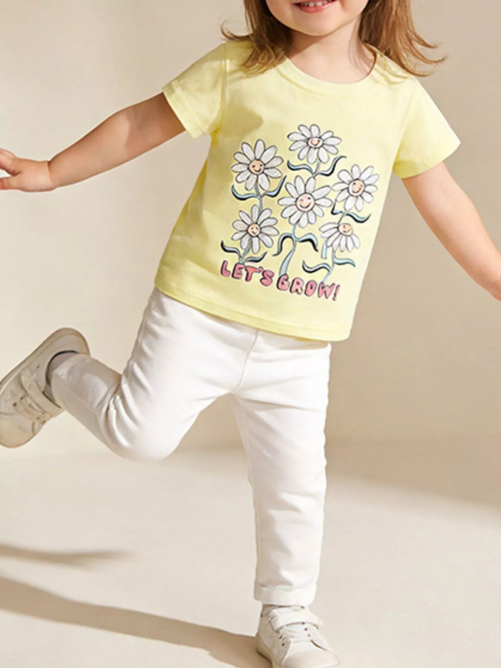 Children's Daisy Graphic Short Sleeve T-Shirt