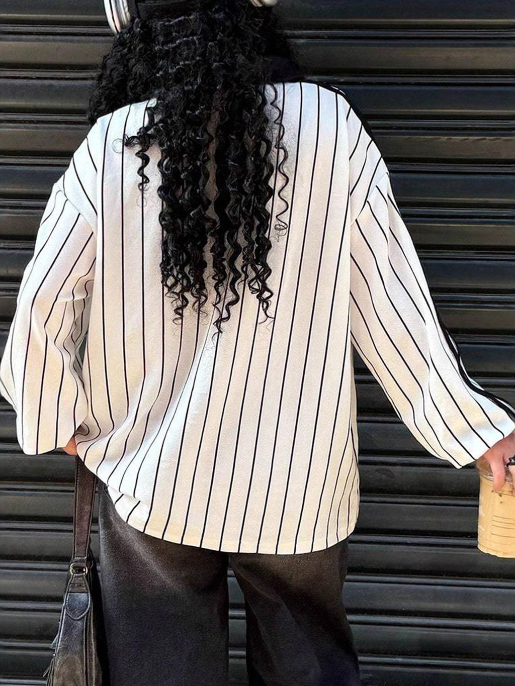 Los Angeles Striped Long Sleeve Top