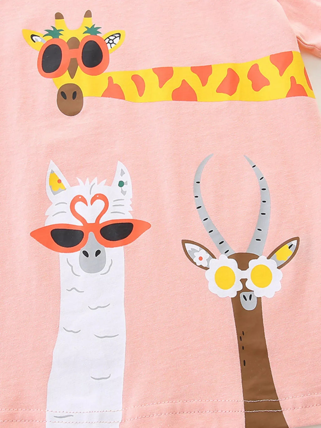 Children's Cartoon Animal Print T-Shirt