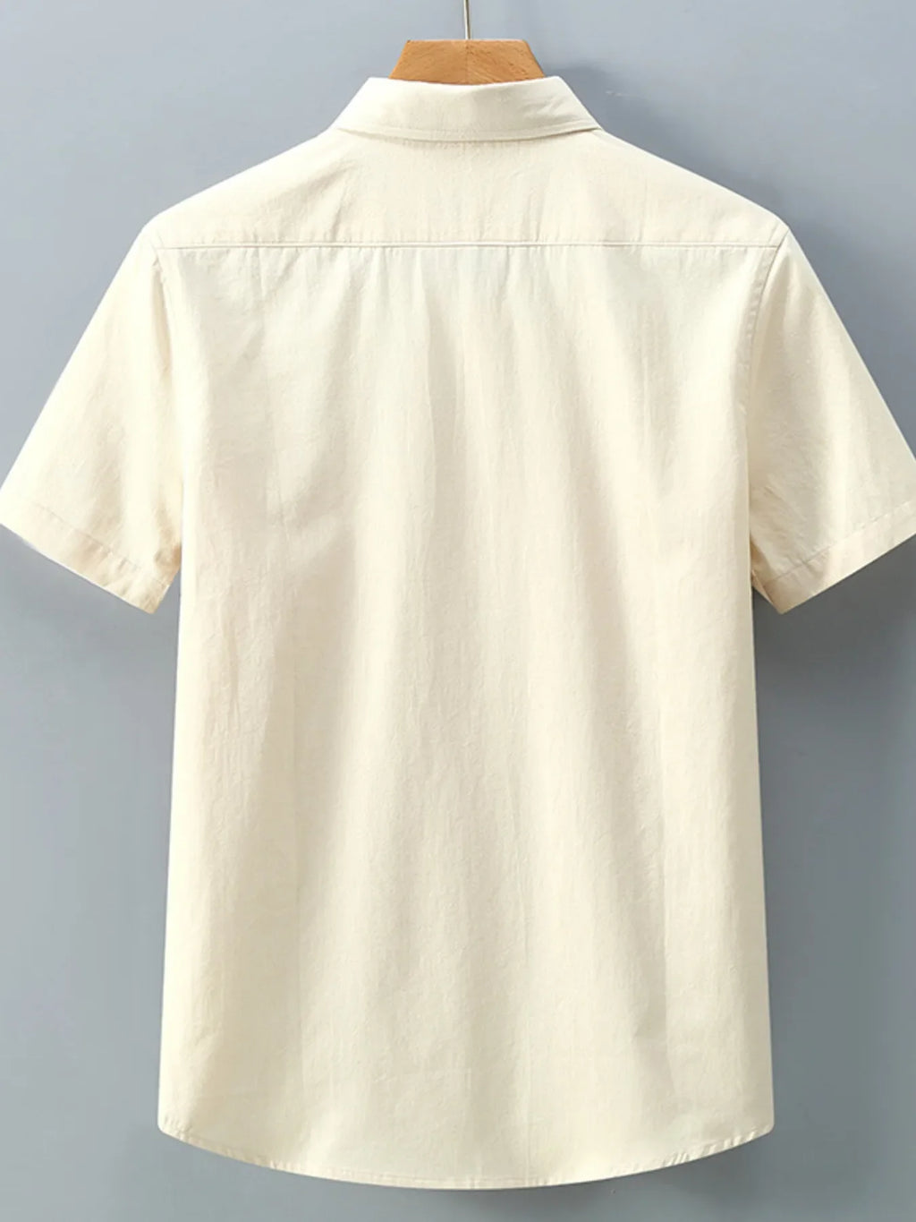 Men's Plus Size Button Up Short-Sleeve Shirt