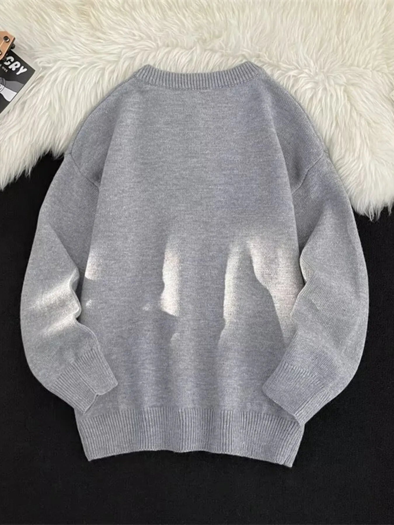 Men's Button Detail Long Sleeve Sweater