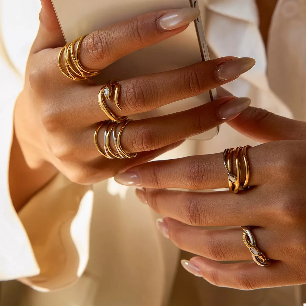 Two-Tone Open Ring