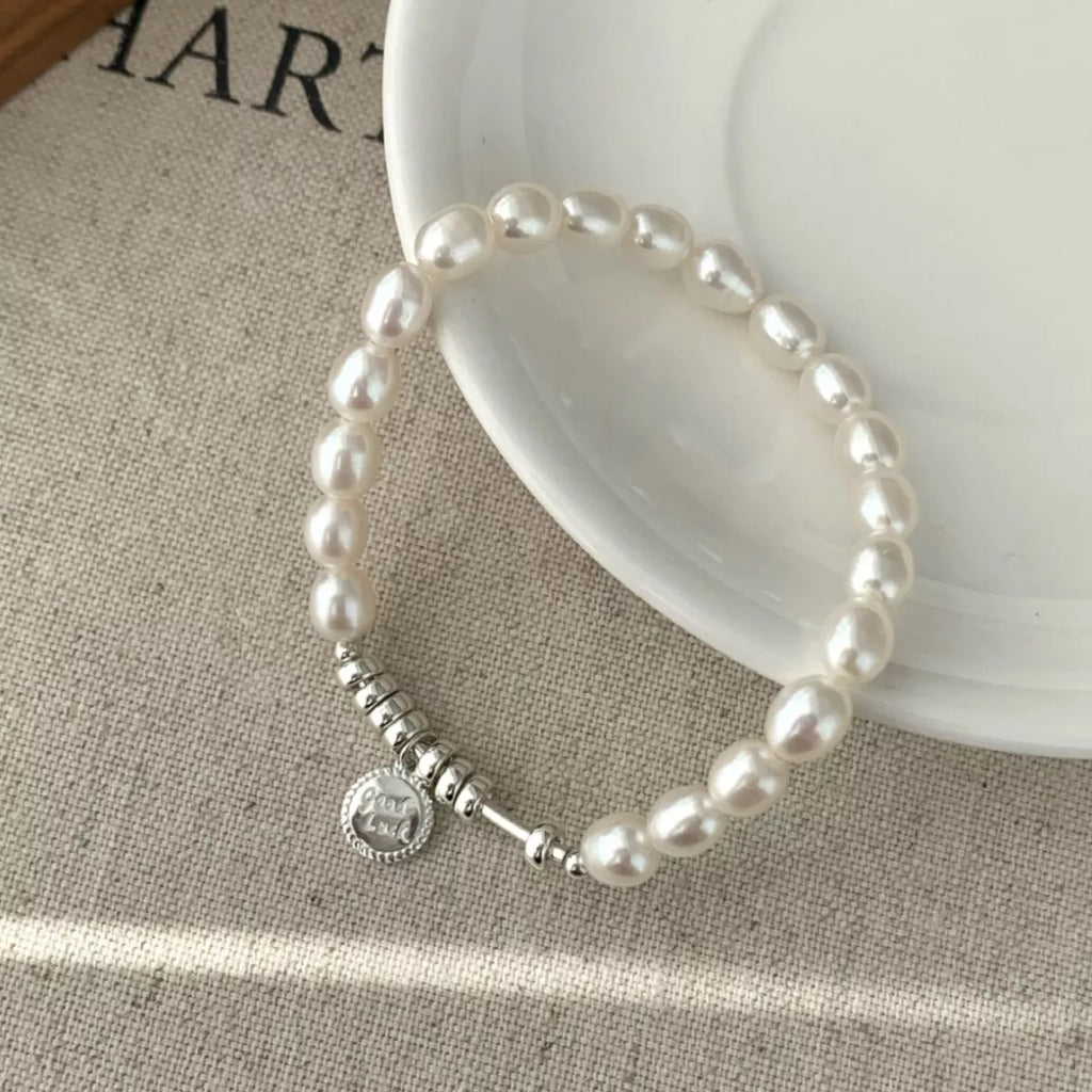 Pearl 925 Sterling Silver Bracelet