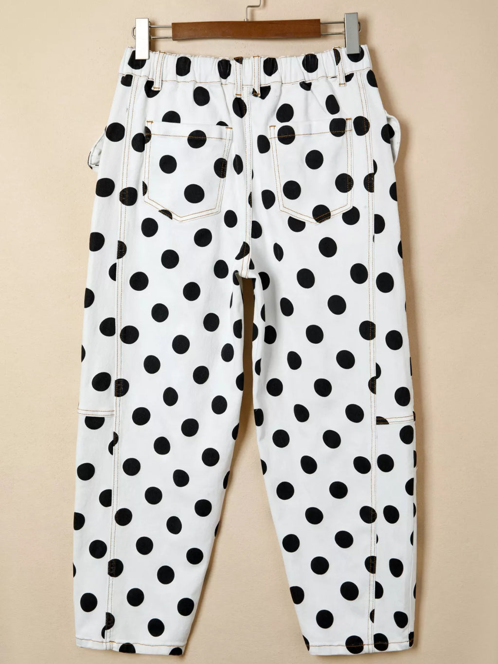 Polka Dot High-Waisted Jeans