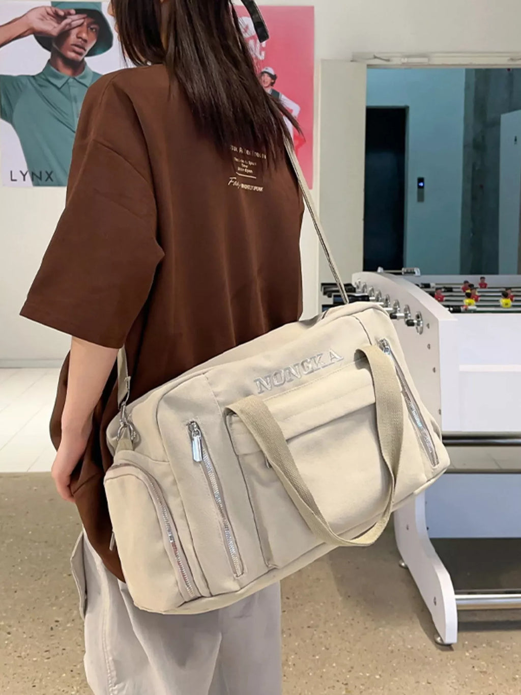 Canvas Multiple Pockets Travel Bag