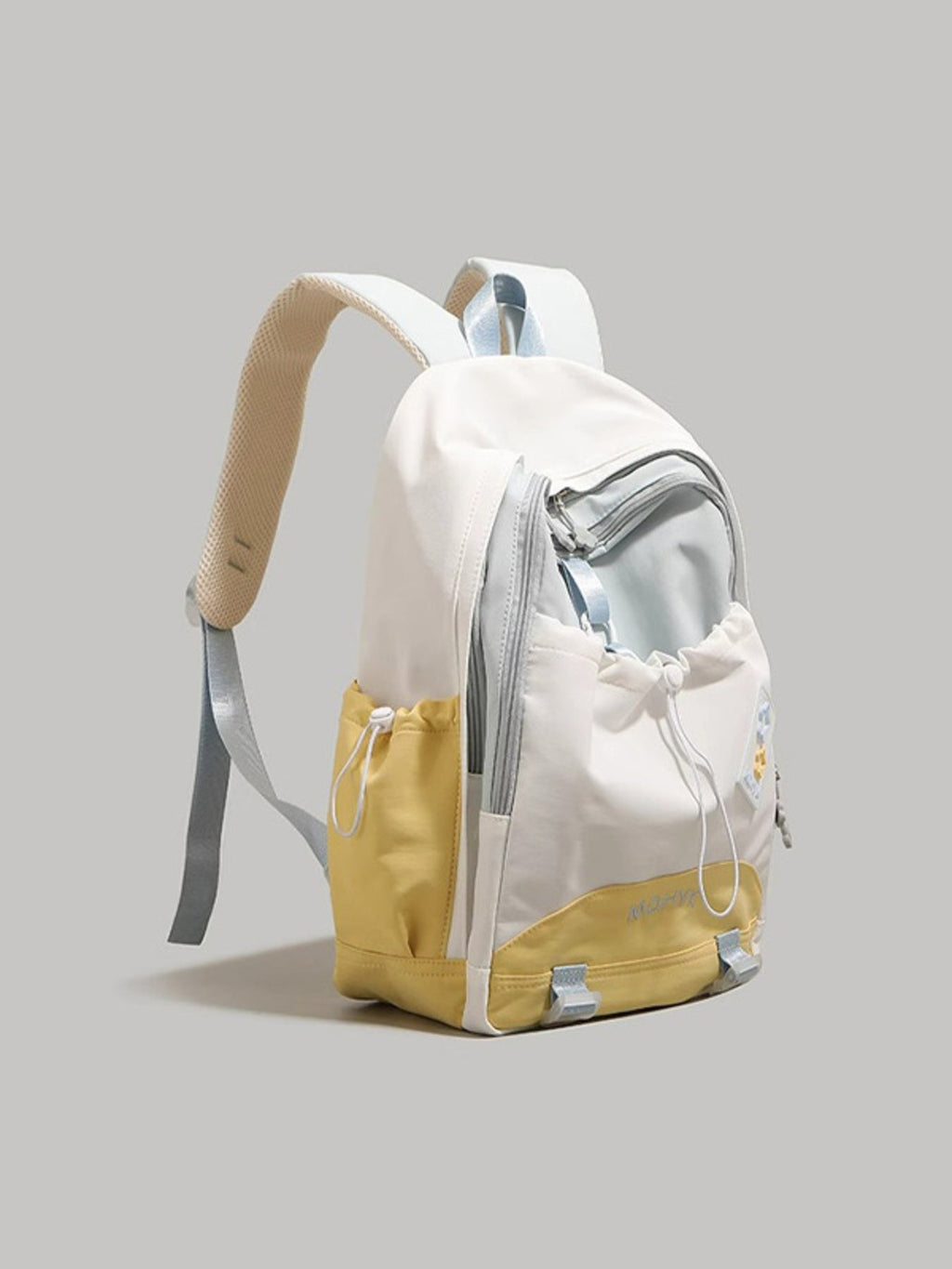 Color Block Drawstring Backpack Bag