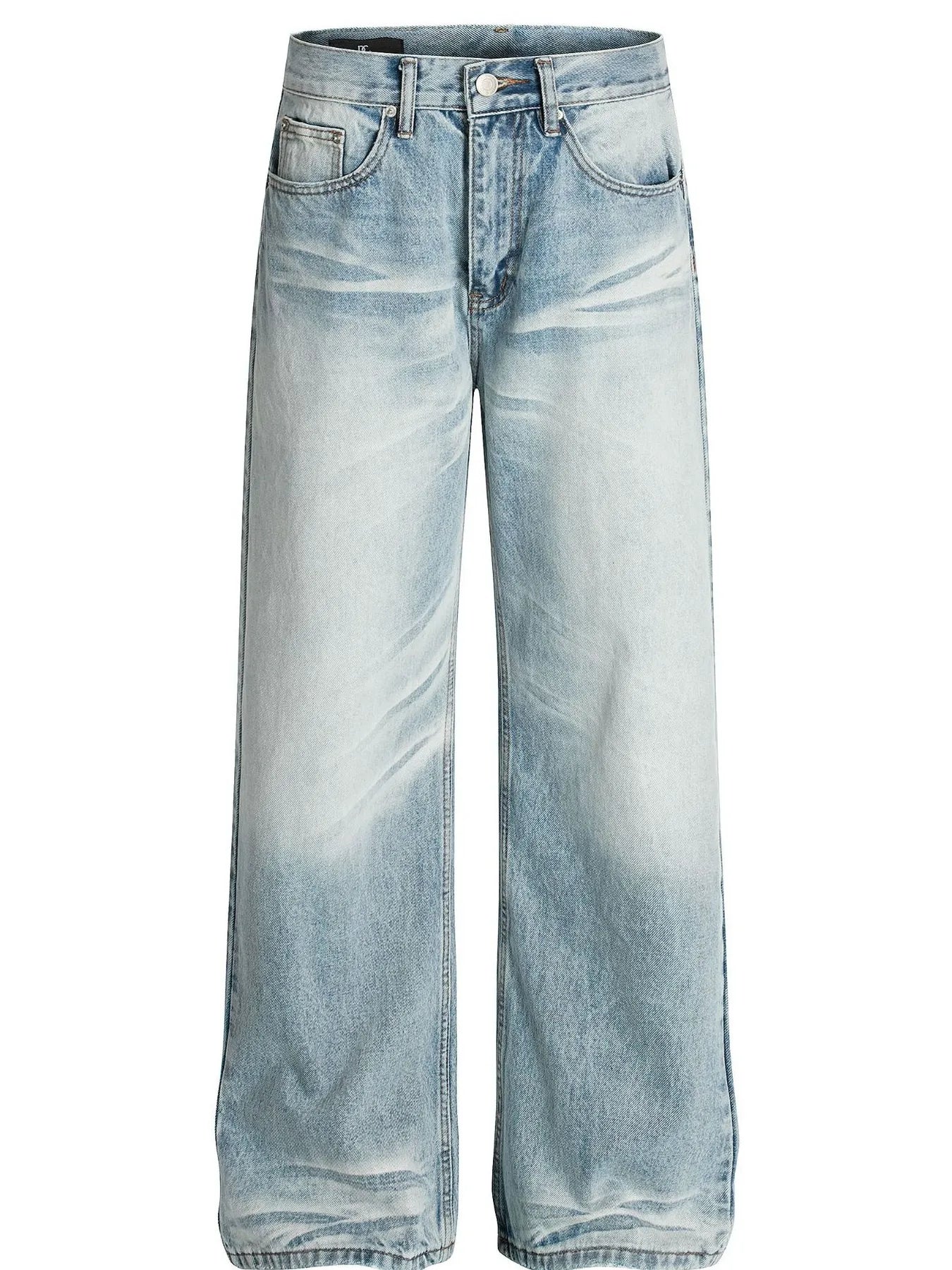 Men's Wash Wide Leg Jeans