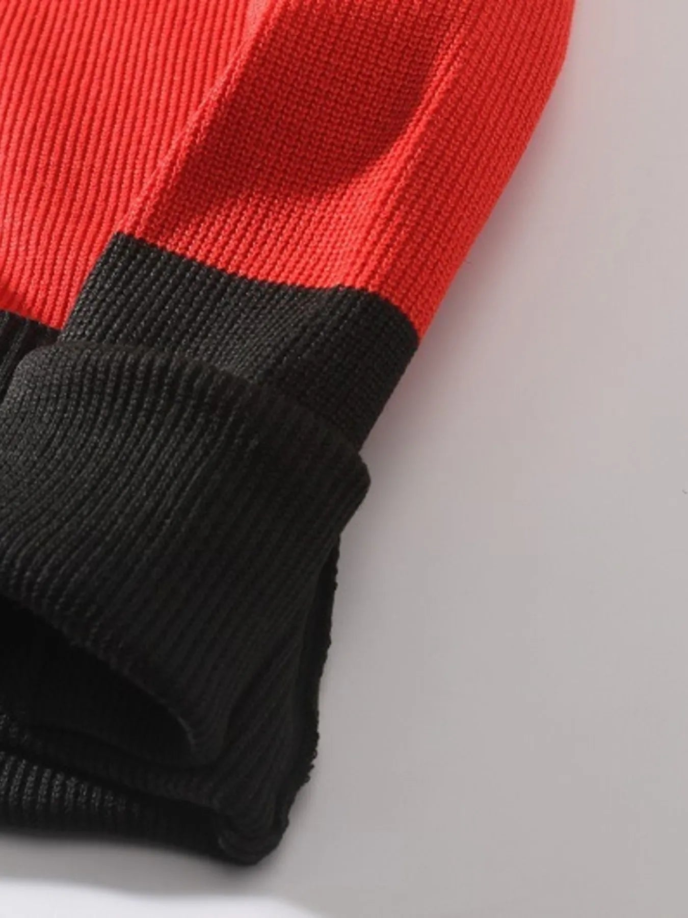 Men's Plus Size Color Block Round Neck Sweater
