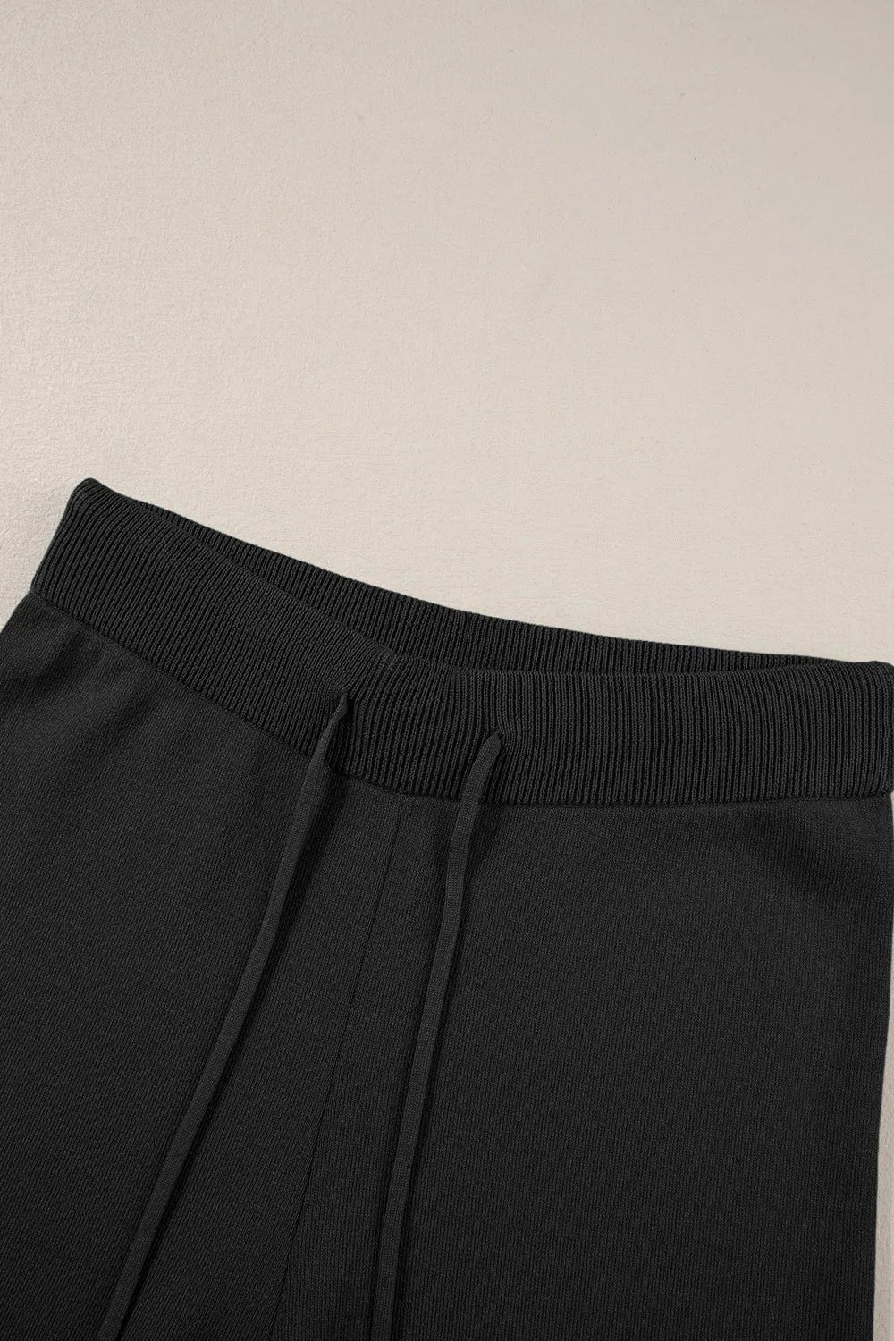 Contrast Trim Round Neck Top and Pants Set
