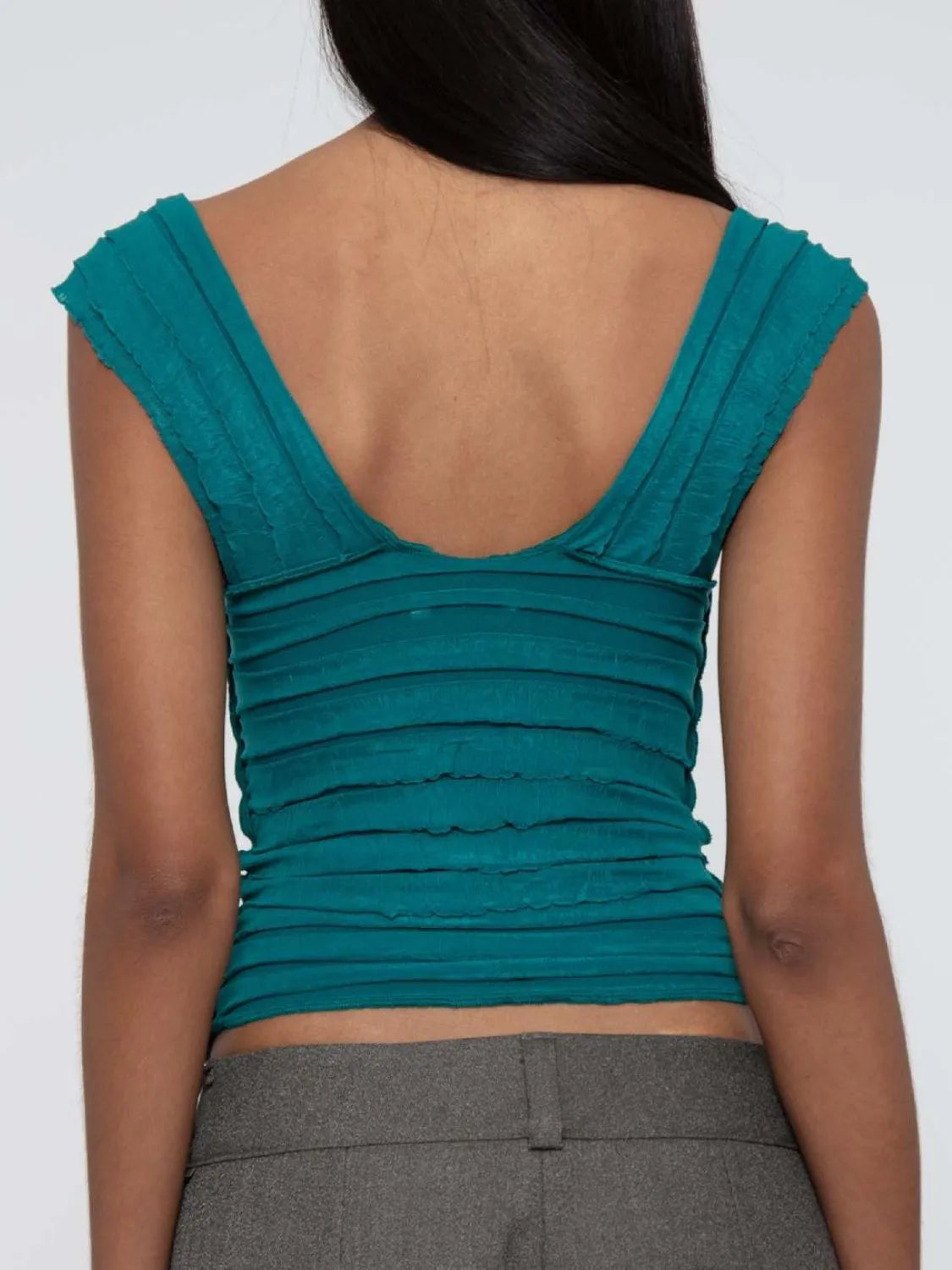 Ruched Solid Tank