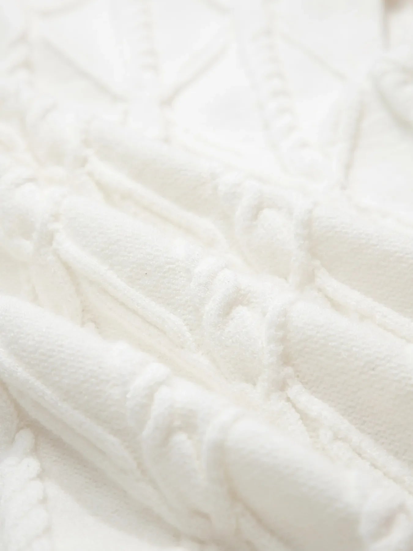 Pearled Mock Neck Textured Knit Sweater Vest