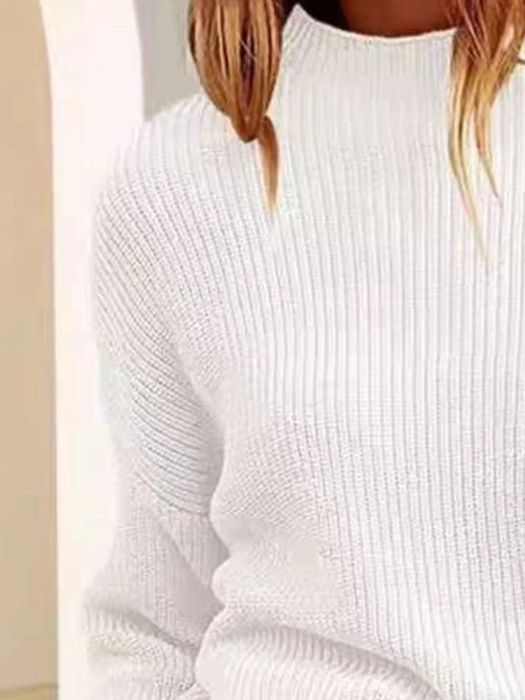 Pocket Detail Dropped Shoulder Sweater