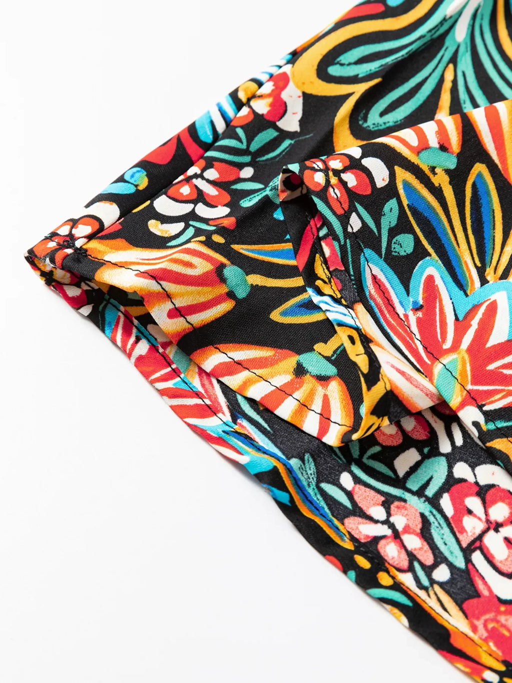 Floral Print Thin Straps High Waist Maxi Dress