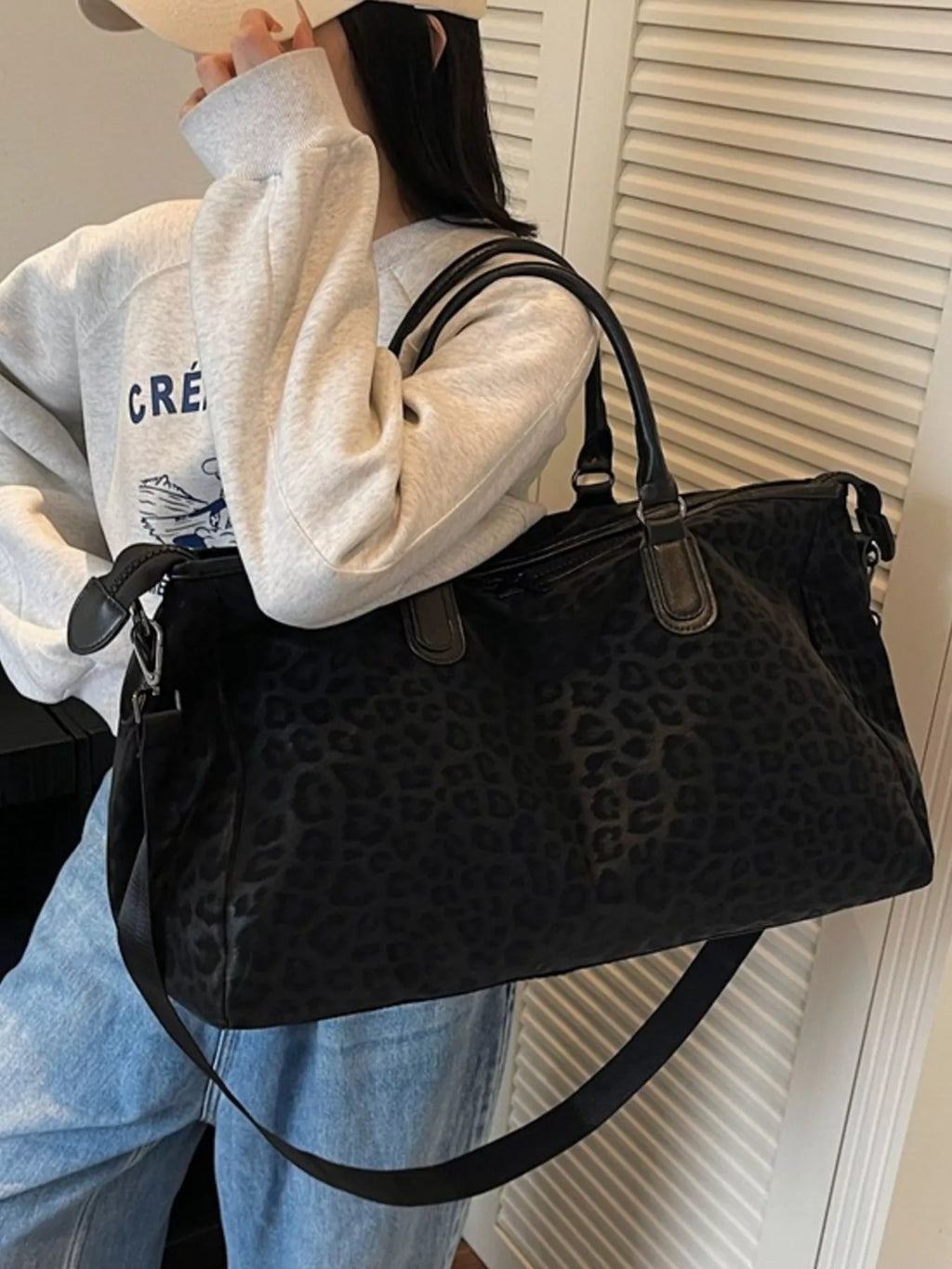 Leopard Print Travel Bag