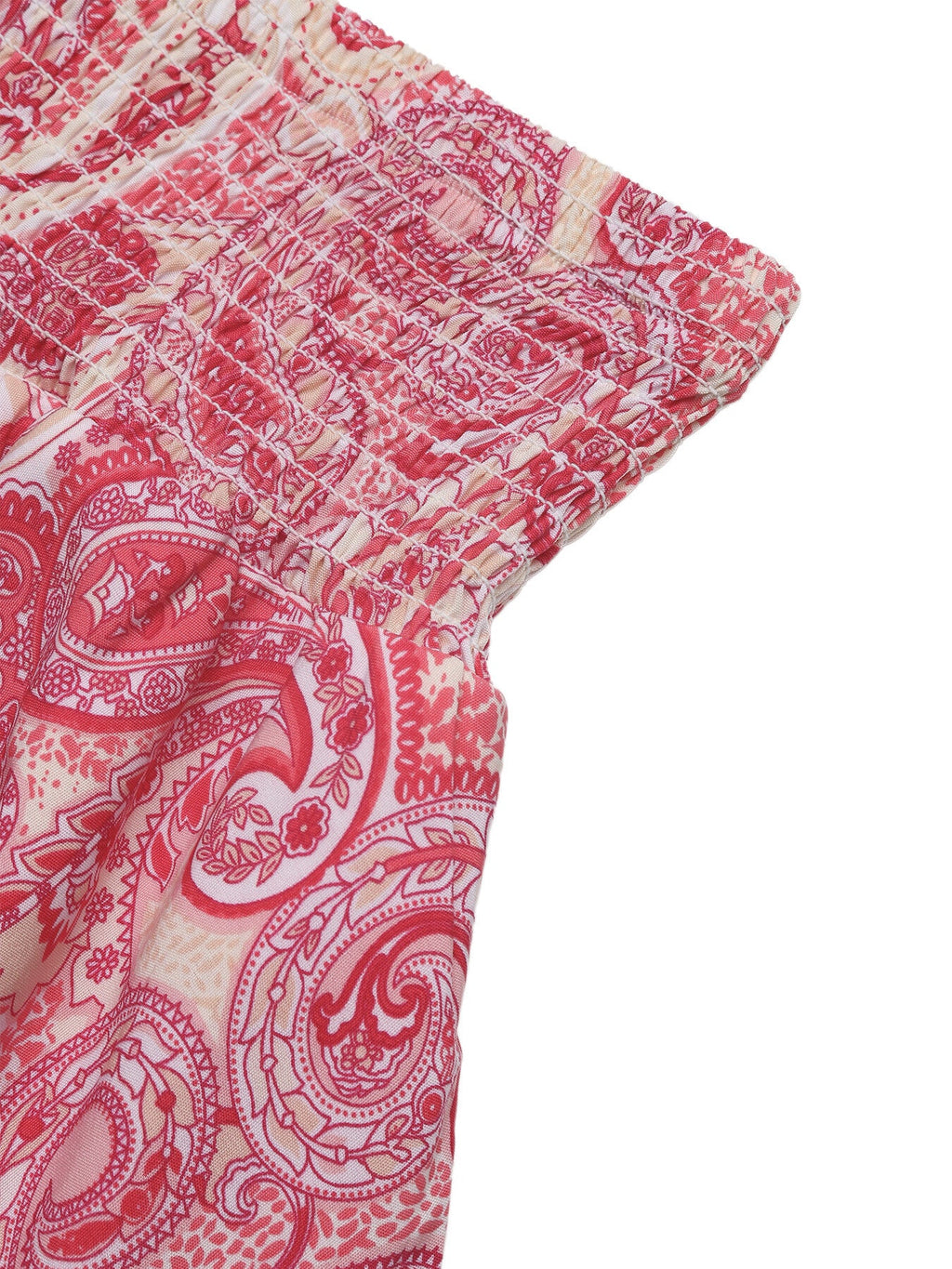 Paisley Print Tube Top and Ruffle Mini Skirt Set