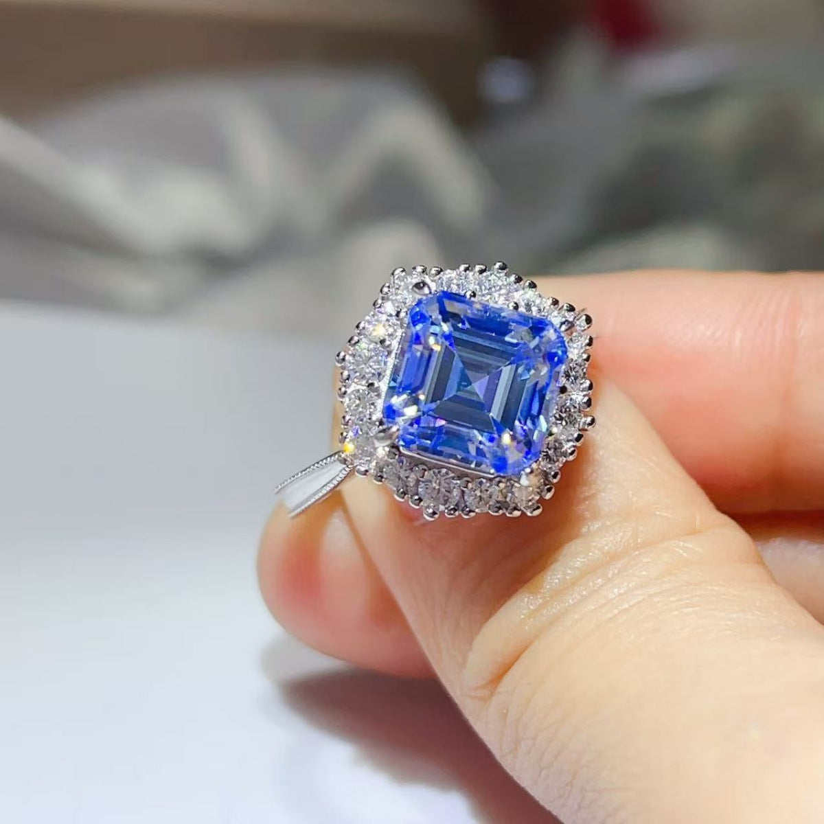 3 Carat Moissanite 925 Sterling Silver Ring