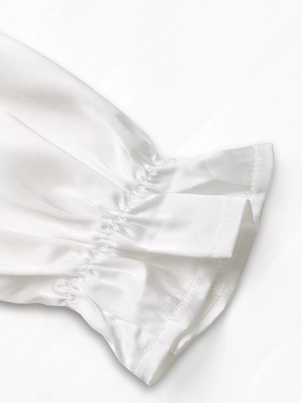 Ruffled Cold Shoulder Flounce Sleeve Blouse