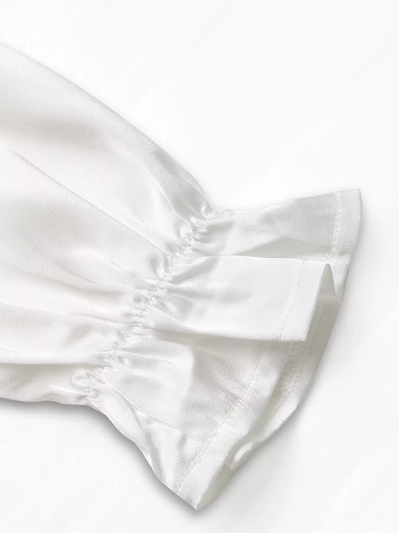 Ruffled Cold Shoulder Flounce Sleeve Blouse