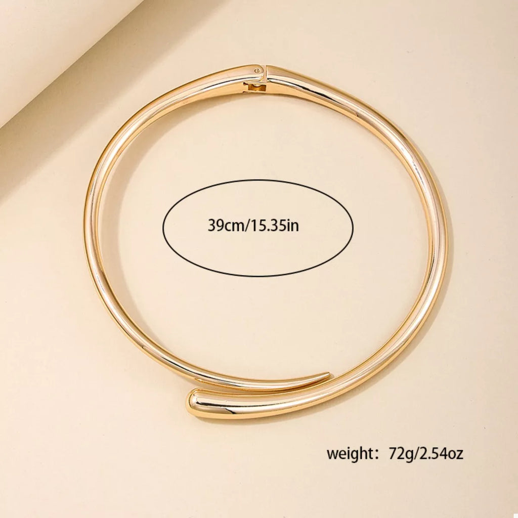 18K Gold-Plated Alloy Adjustable Necklace