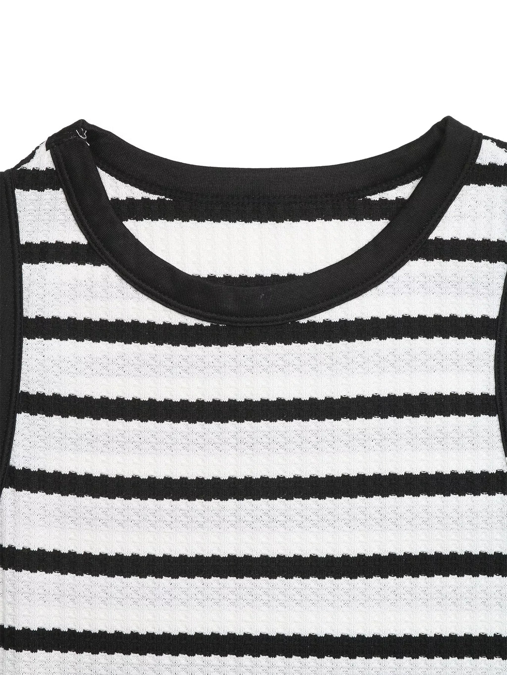 Sleeveless Striped Bodycon Midi Dress