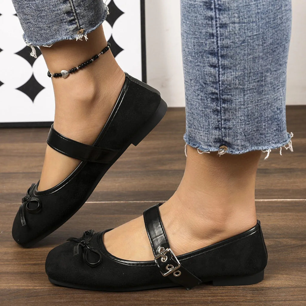 Square Toe Flats Slip-Ons