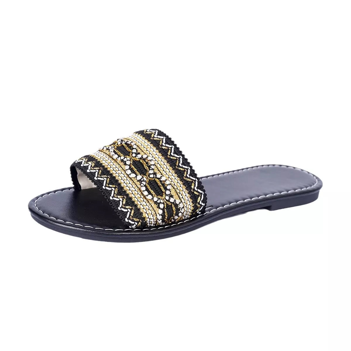 Open Toe Flat Sandals