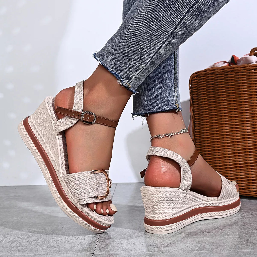Open Toe Wedge Sandals