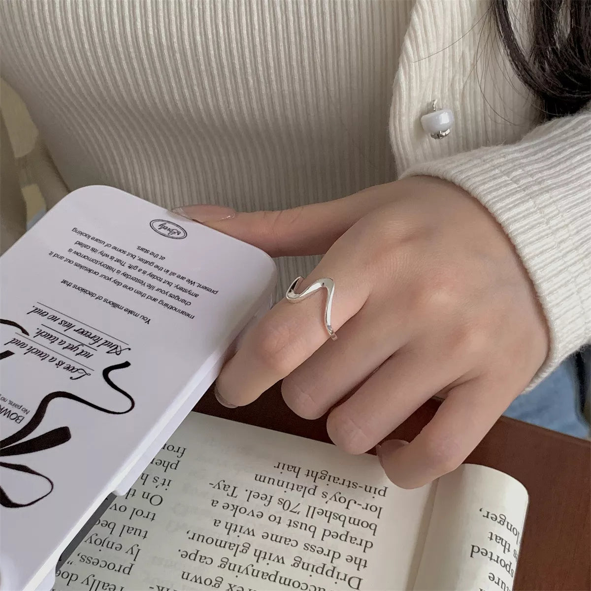 925 Sterling Silver Irregular Ring