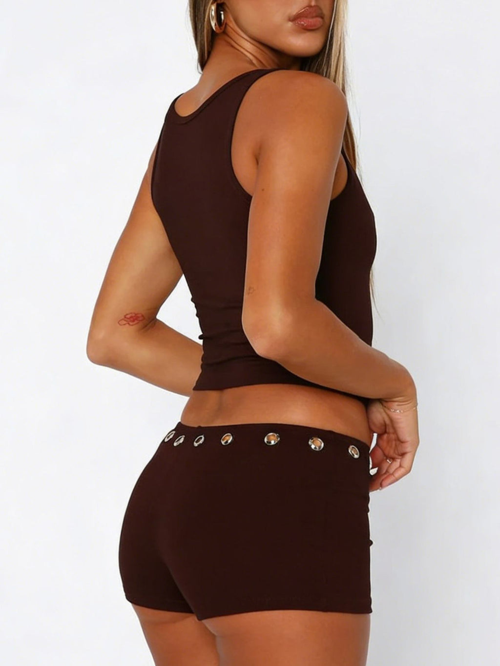 Wide Strap Tank and Shorts Set