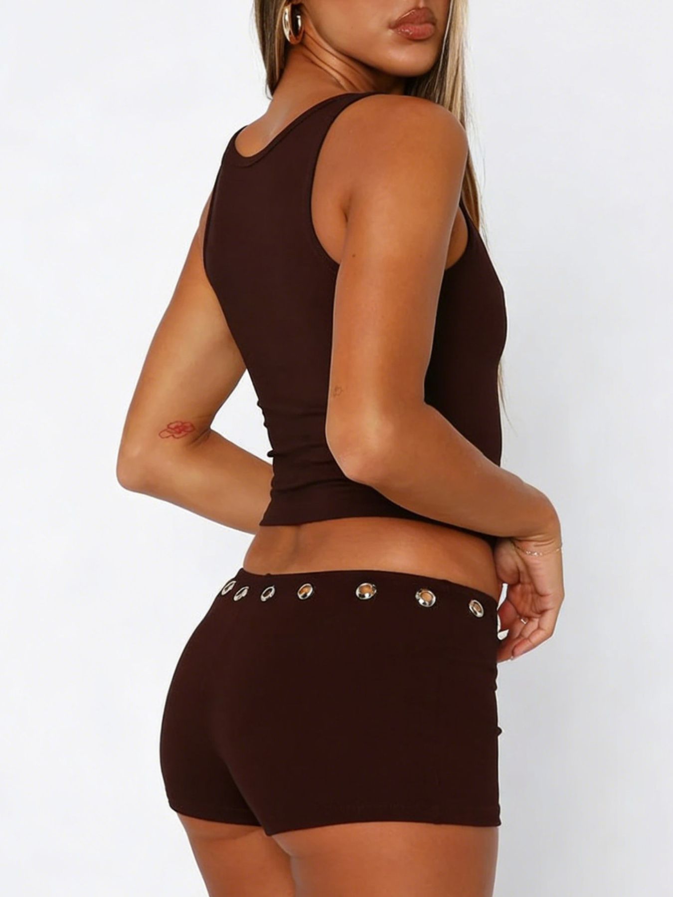 Wide Strap Tank and Shorts Set