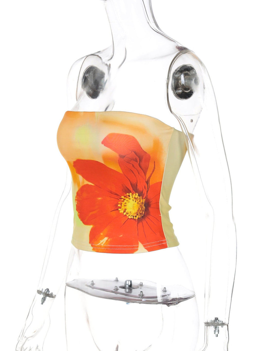 Floral Print Tube Top