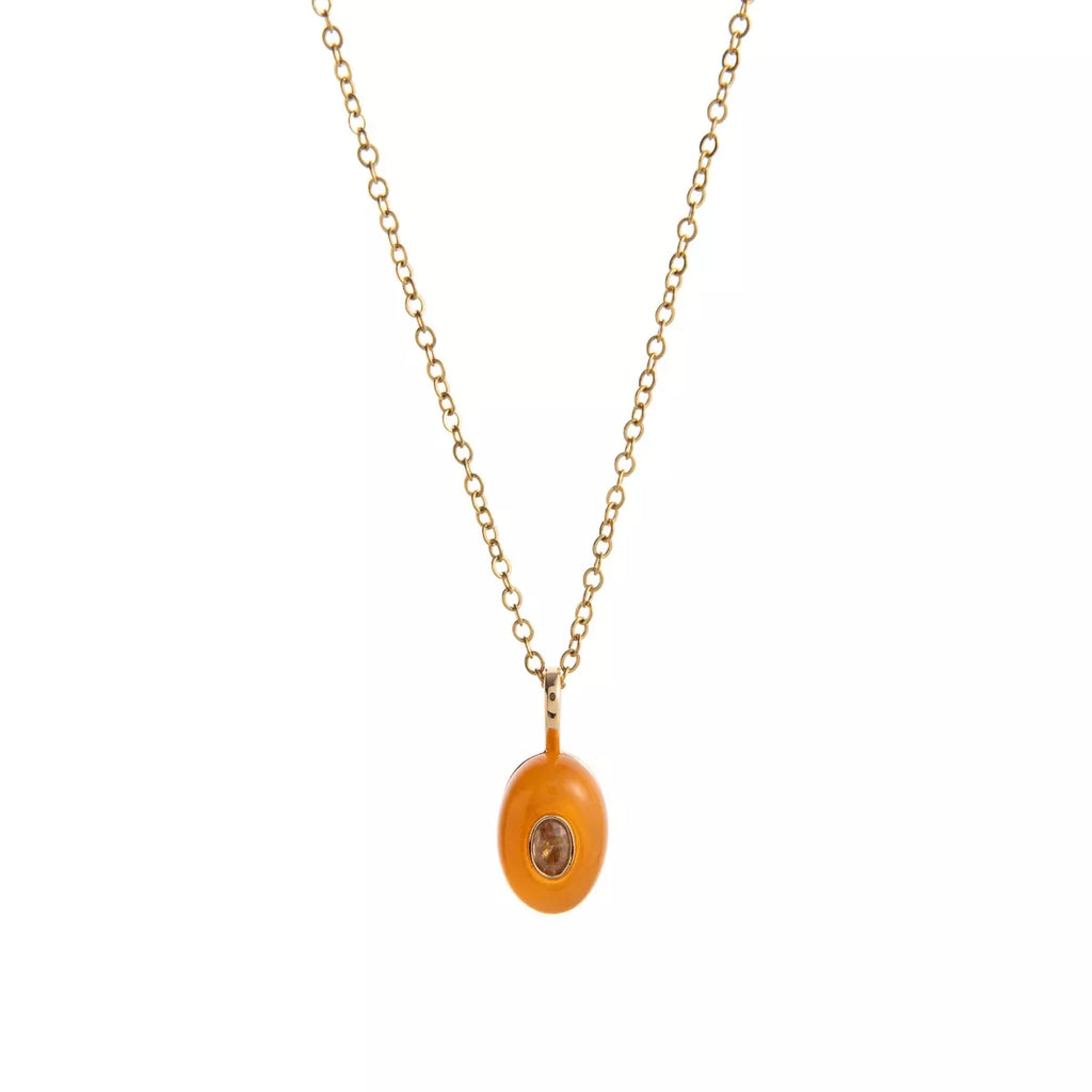 Natural Stone Pendant Necklace