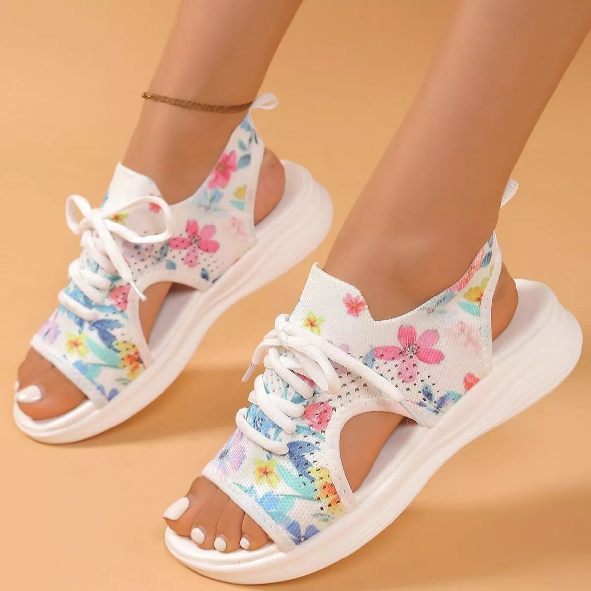 Tie-Dye Breathable Mesh Sandals