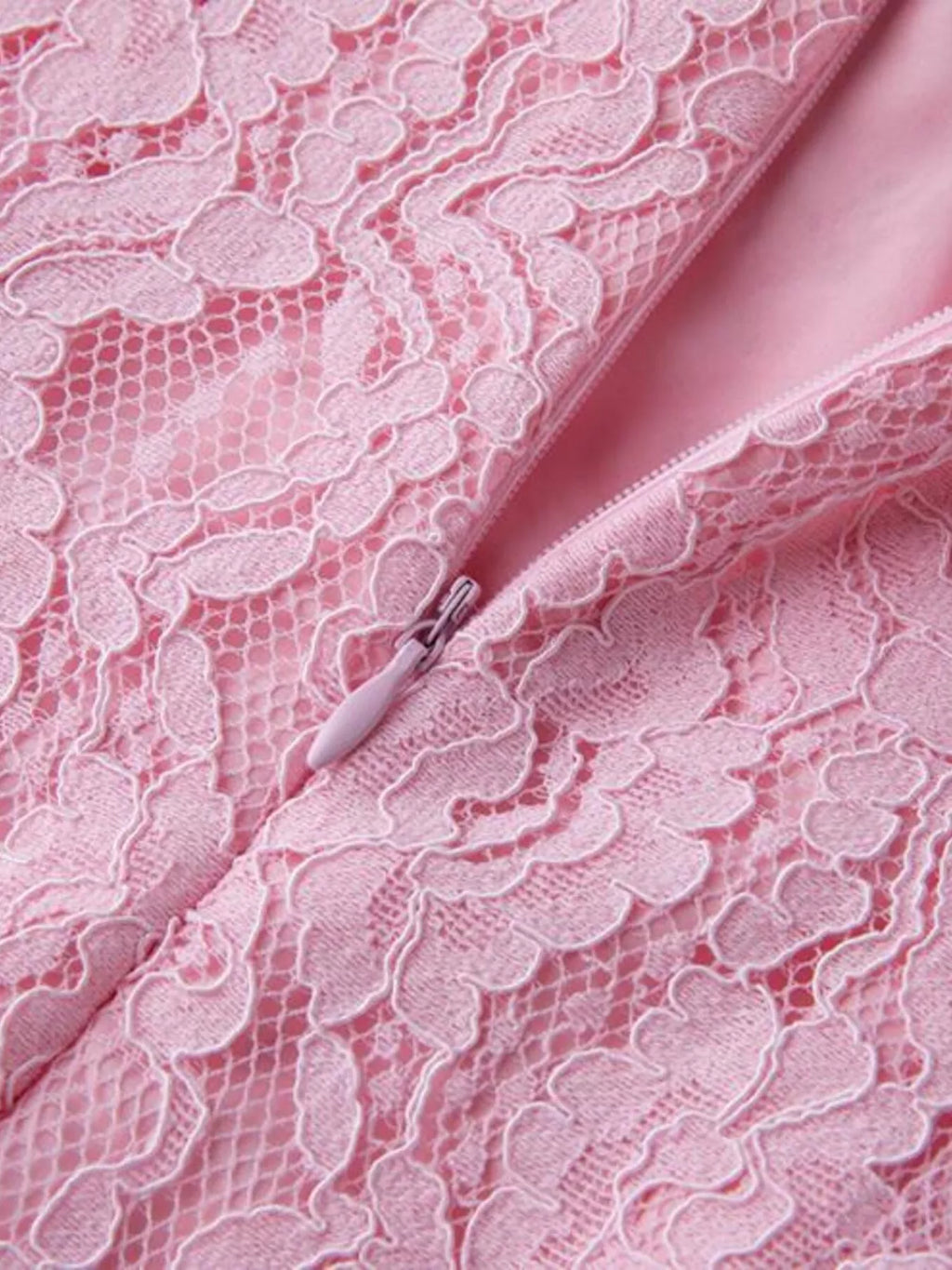 Lace Long Sleeve Midi Dress