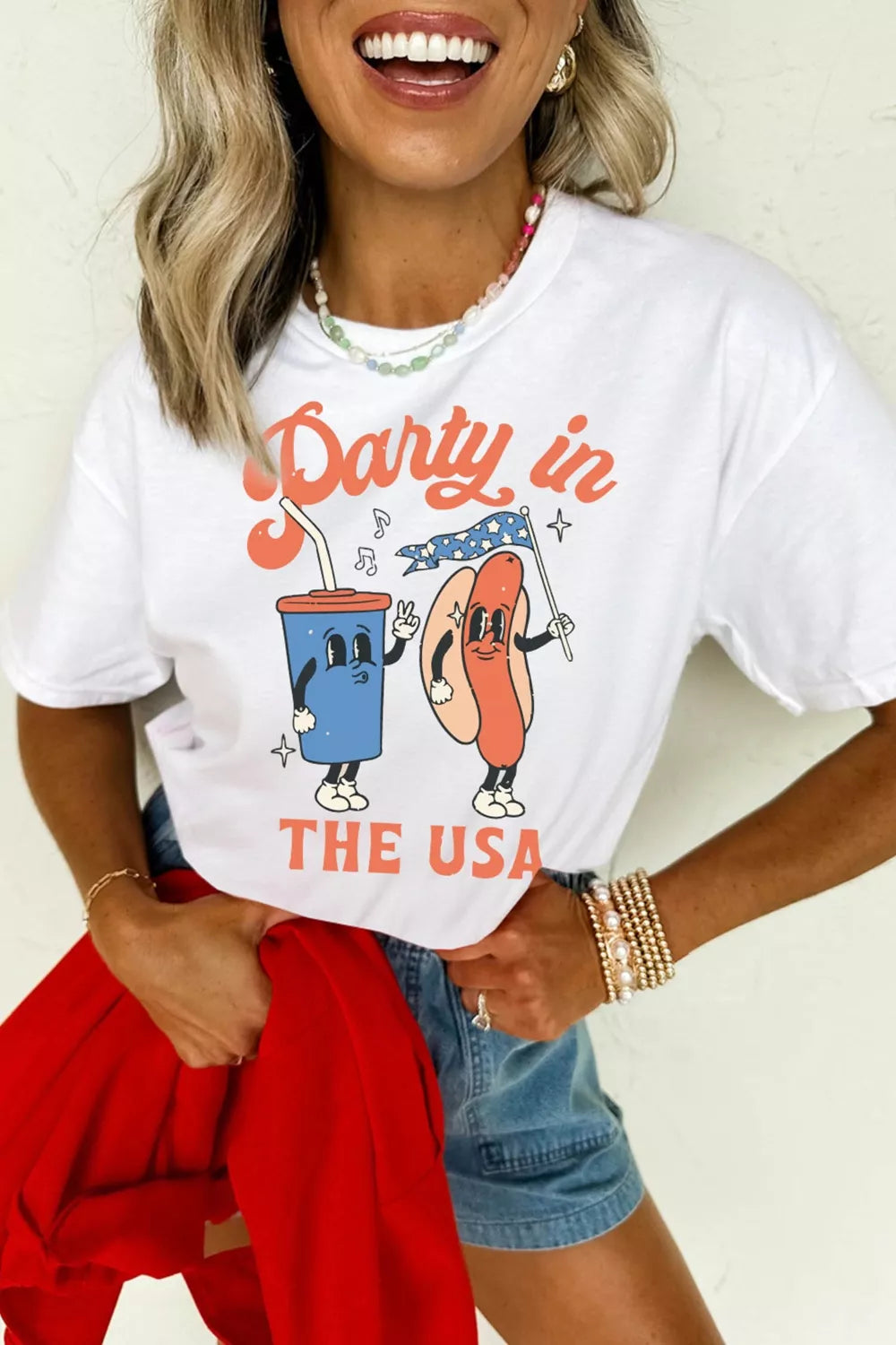 Party In The USA Patriotic Graphic Tee