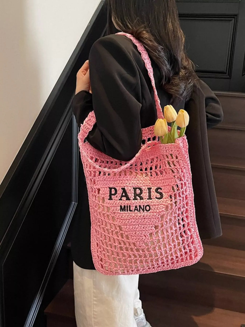 Crochet Knit Shoulder Bag