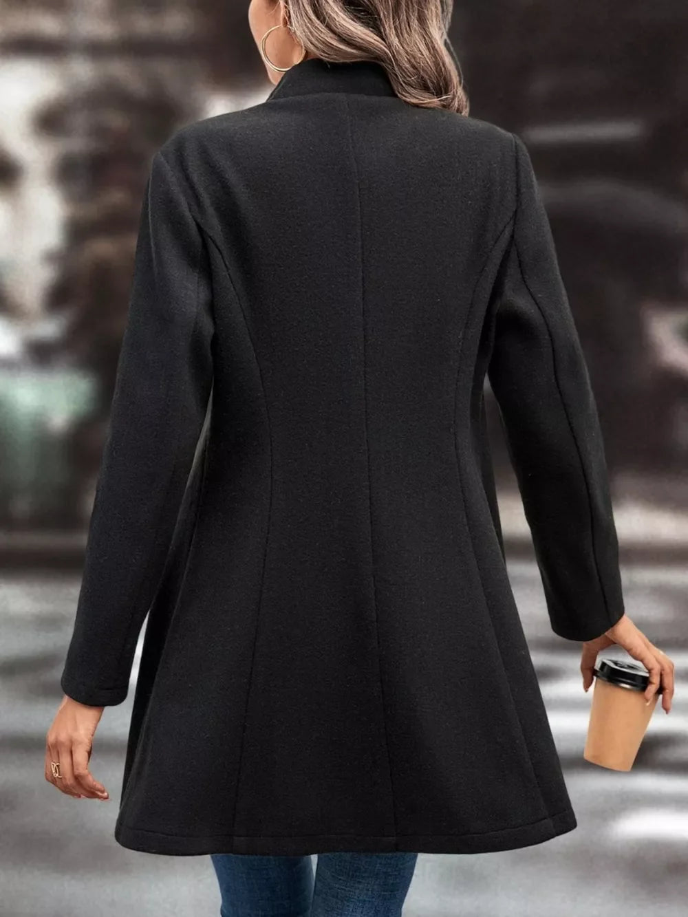 Button Up Longline Coat