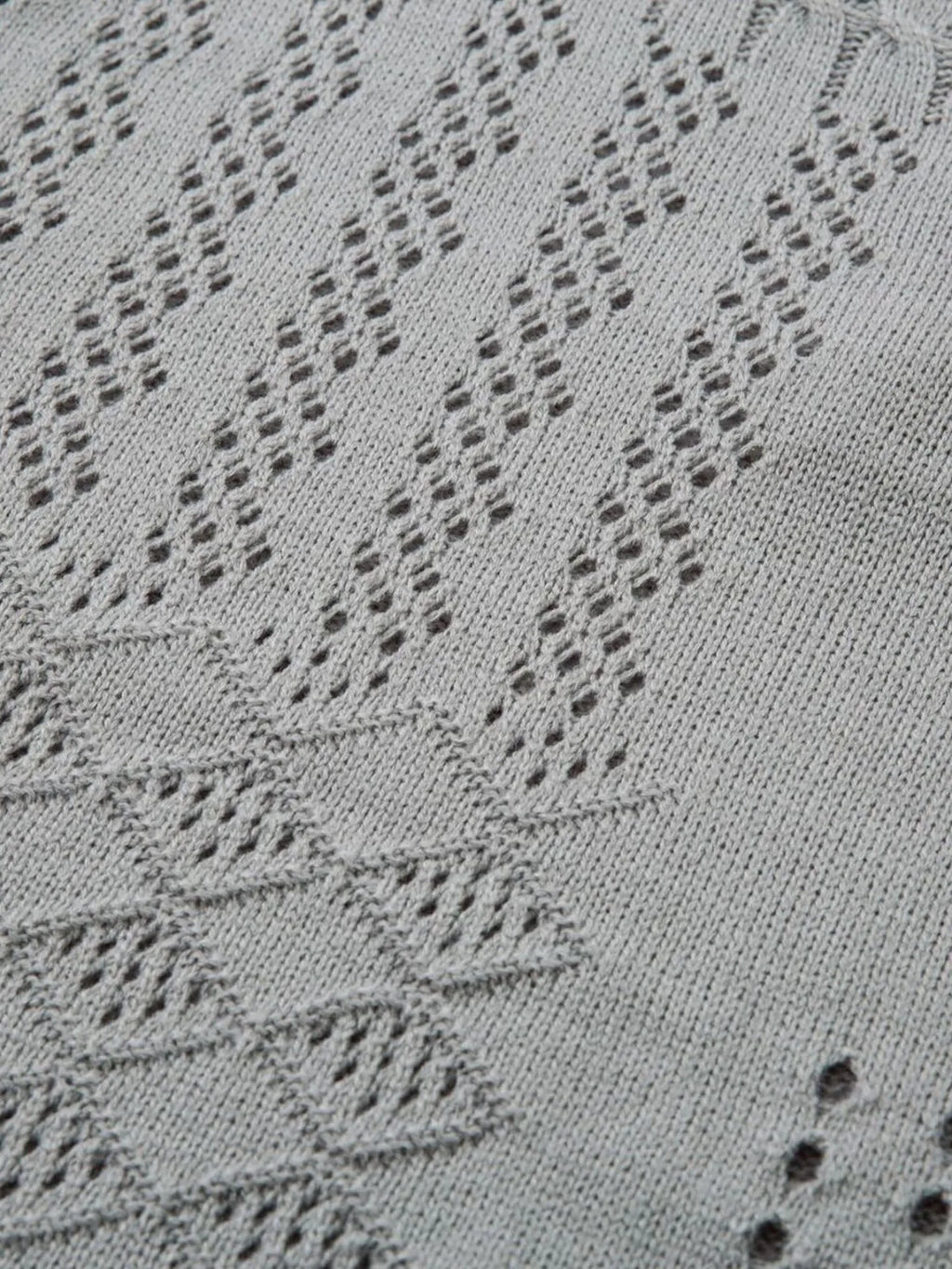 Men's Openwork Button Detail Knit Henley T-Shirt