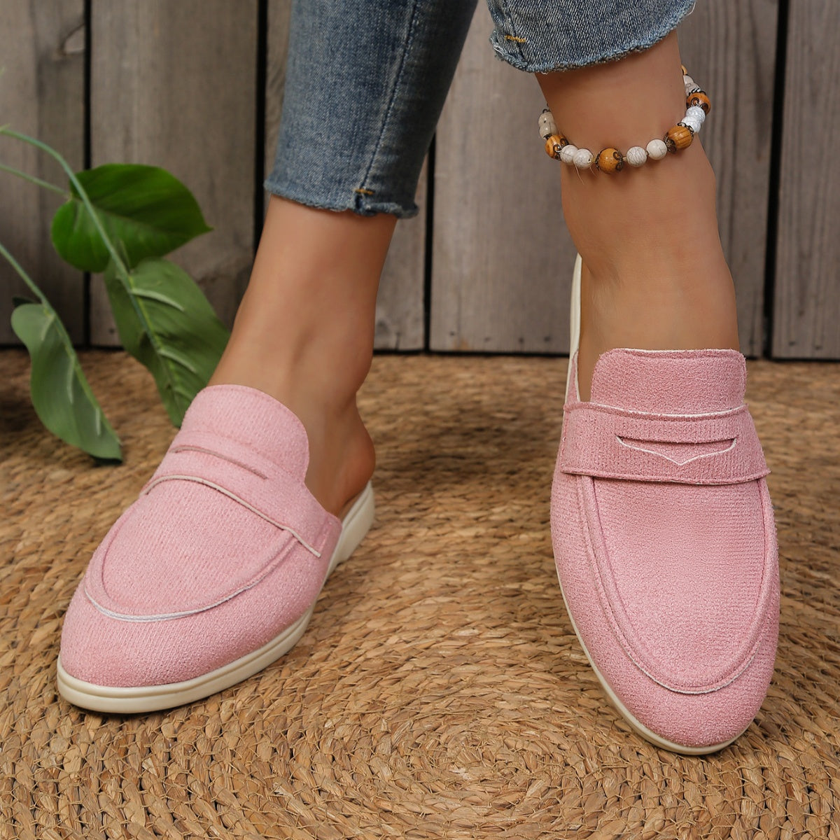 Round Toe Slip-Ons